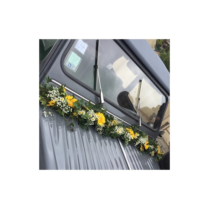 Guirlande jaune et blanche
